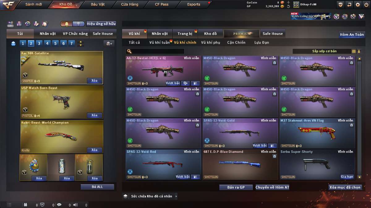shop acc cf uy tin gia re